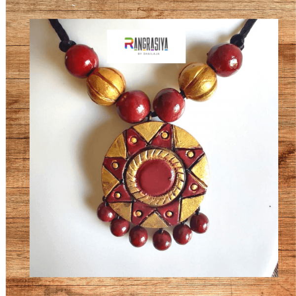 Trendy terracotta hot sale jewellery designs